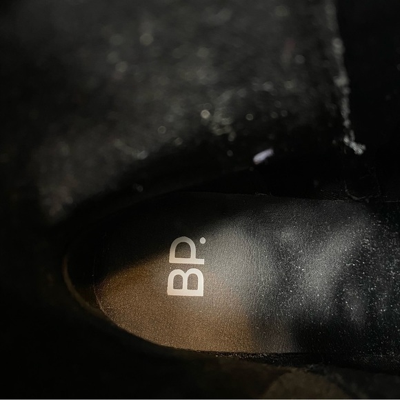 New! BP Baylee Black Faux Leather Bootie 7M - Picture 12 of 14